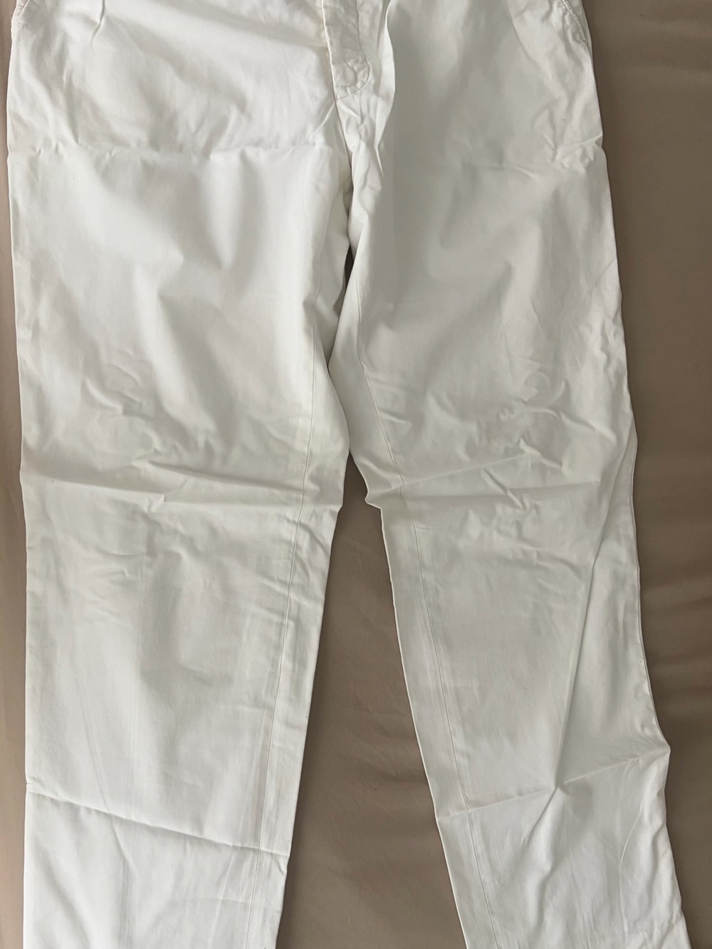 Givenchy White Pants with Navy Trim